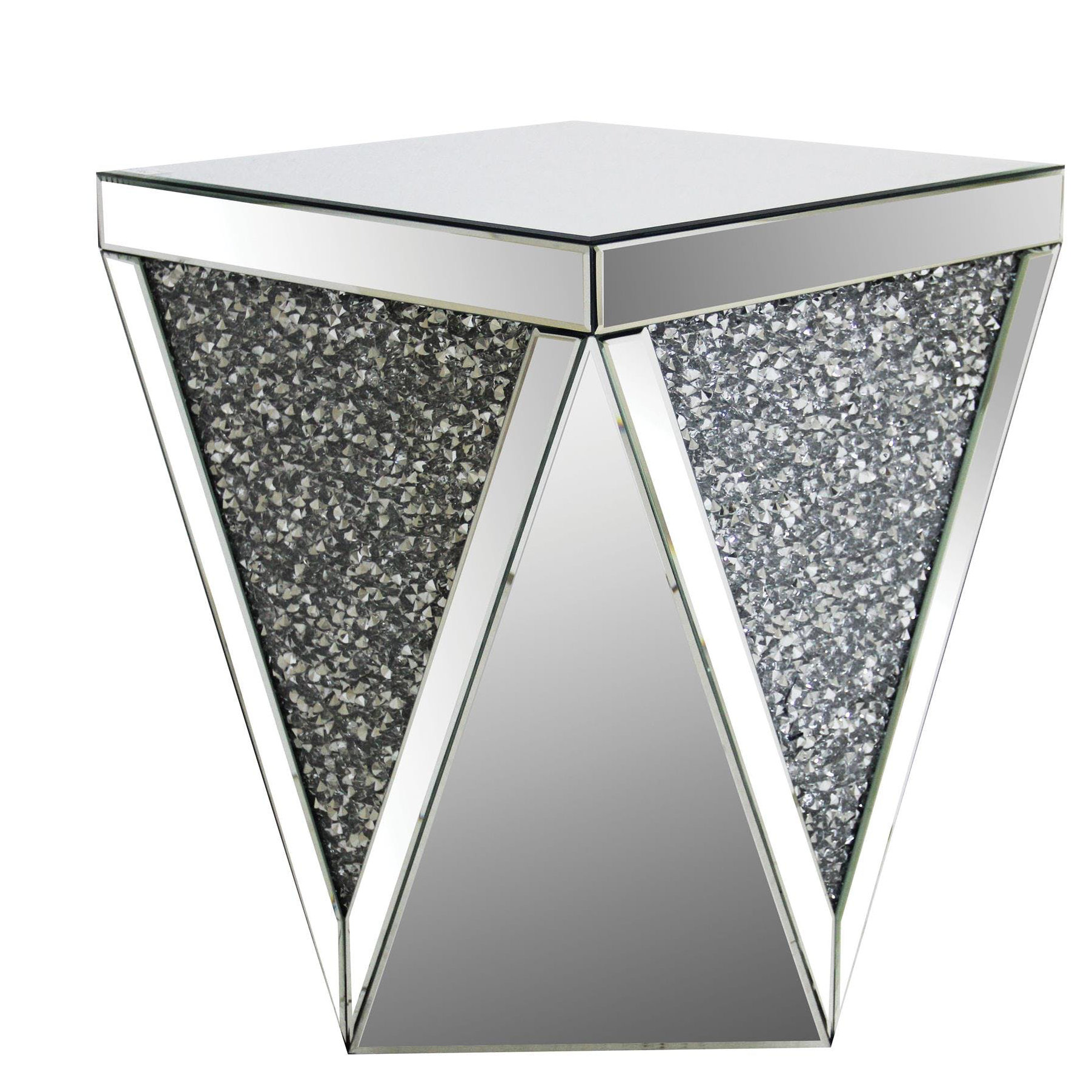 House of Hampton® Andres 23.23'' Tall Glass Block End Table Wayfair