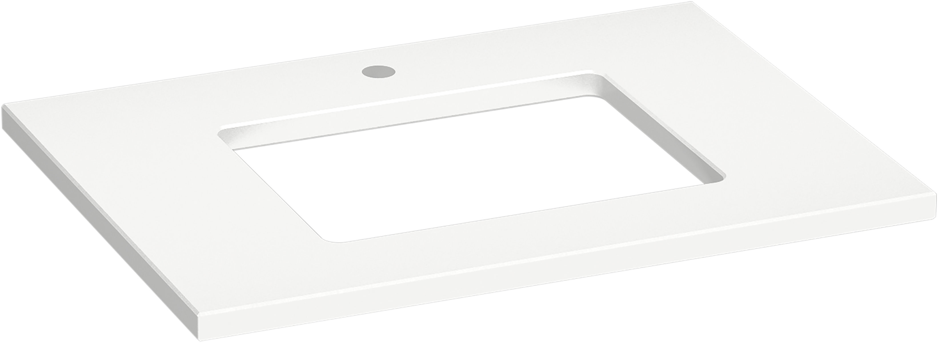 Kohler Silestone Quartz 31In Vanity Top With Rectangle Cutout Wayfair