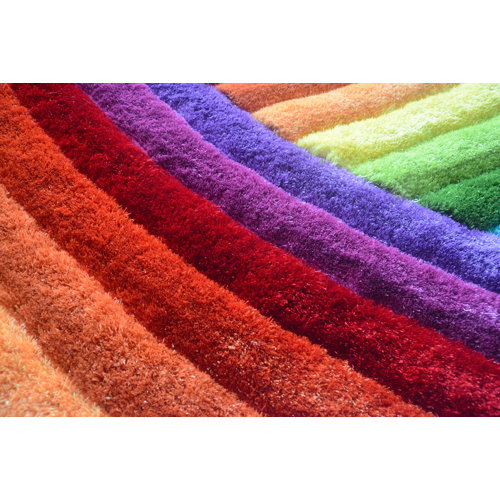 Orren Ellis Performance Red/Yellow Rug & Reviews | Wayfair