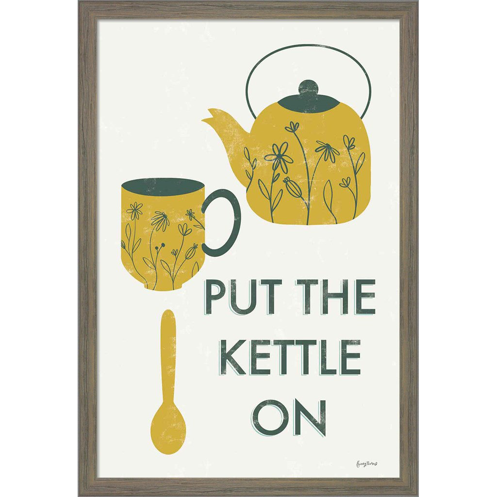 Trinx Retro Kitchen Coffee IV by Becky Thorns Picture Frame Print