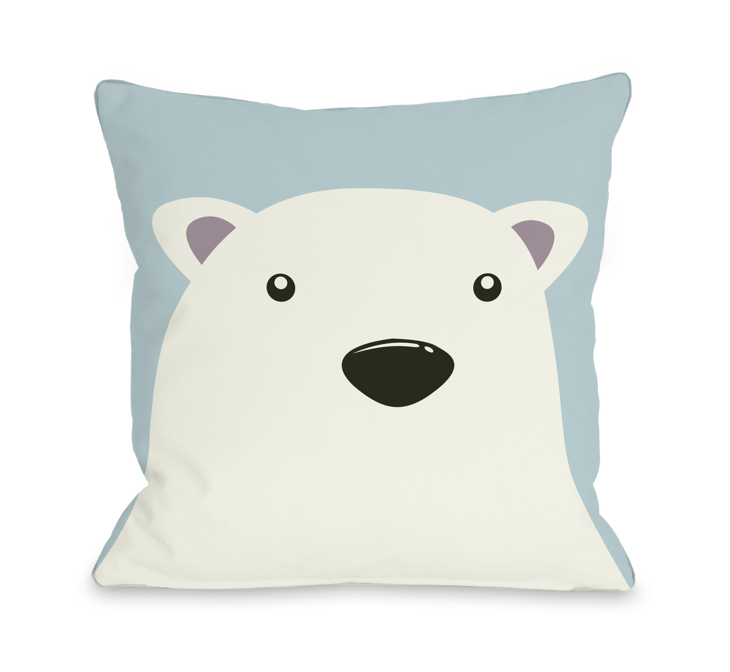 polar bear throw pillow