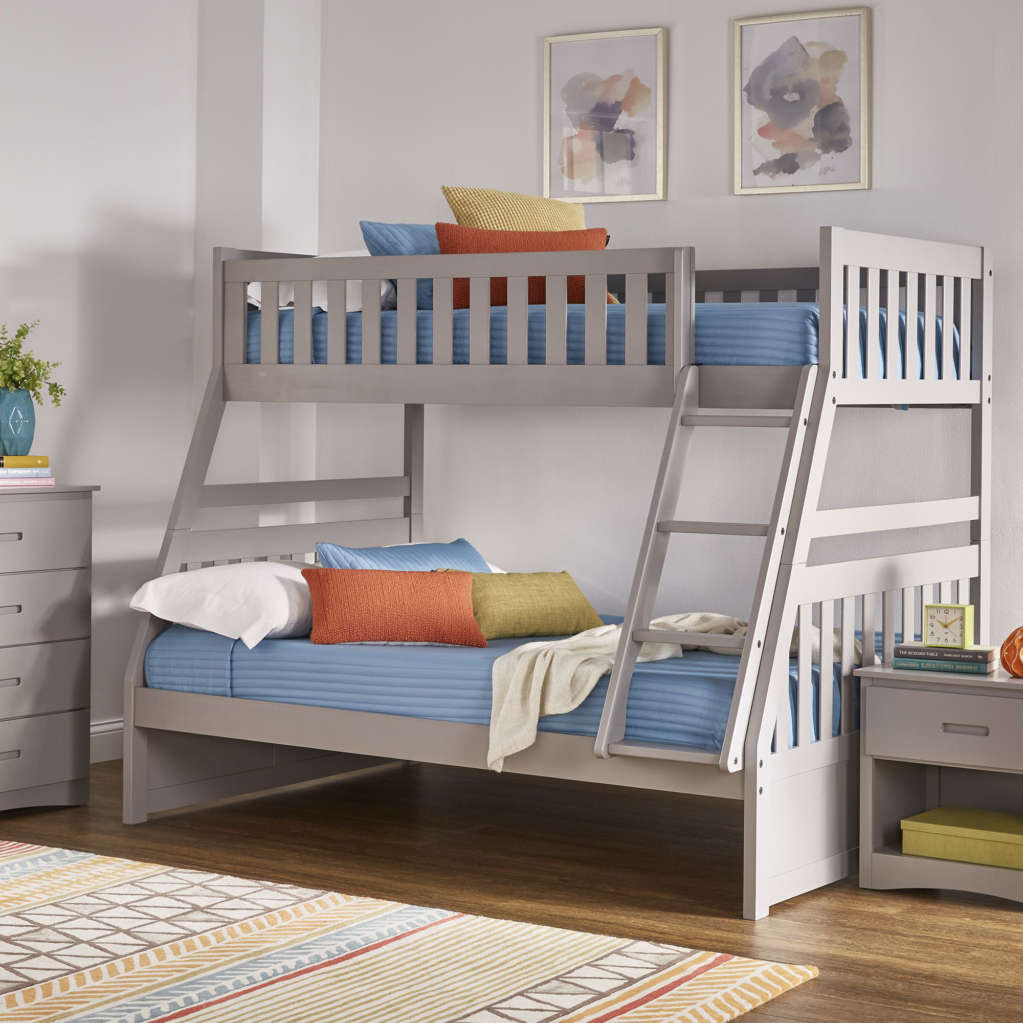 Kingstown Home Marcus Twin Over Full Solid Wood Standard Bunk Bed by