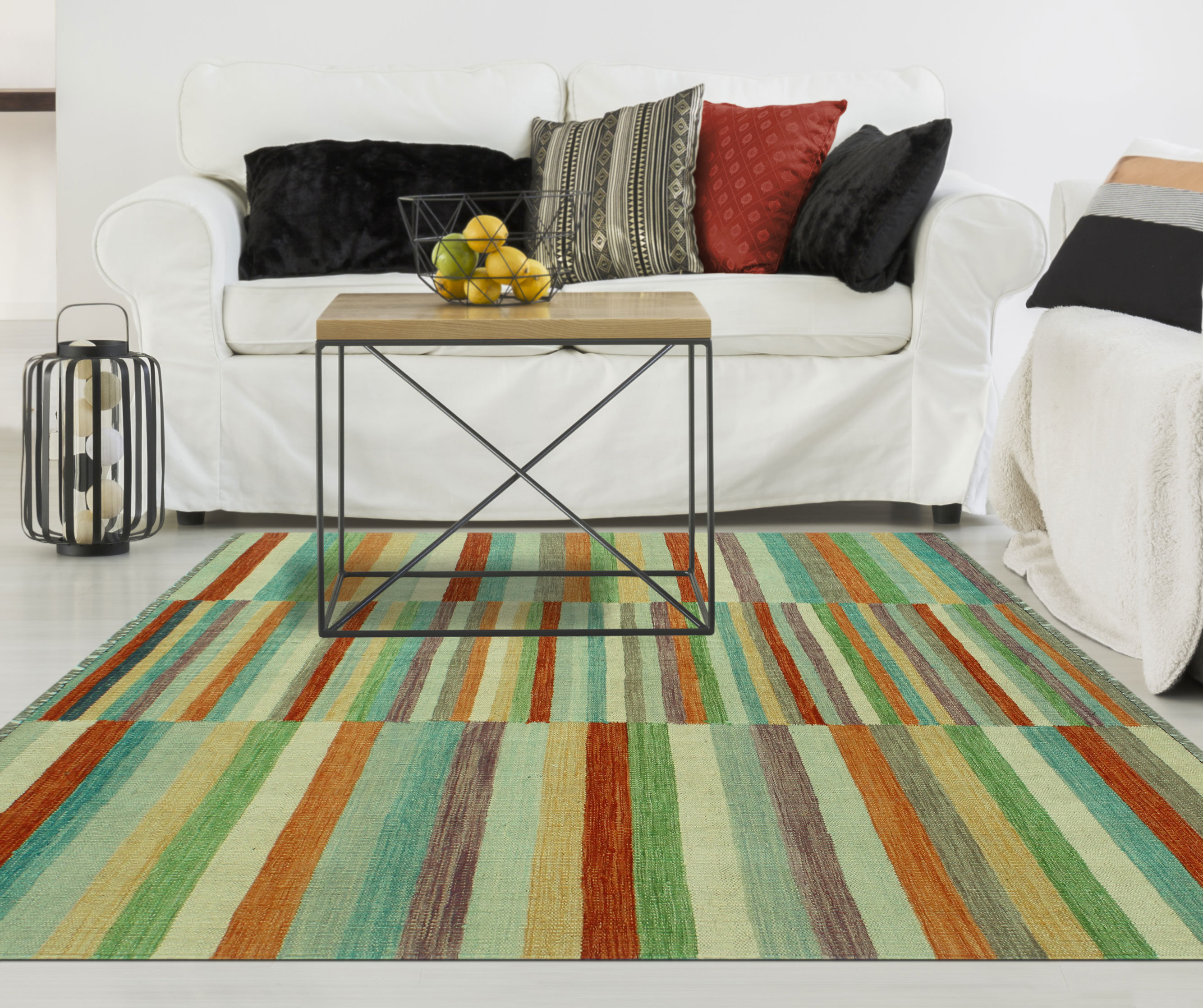 Union Rustic Burdman Handmade Wool Green Rug Wayfair