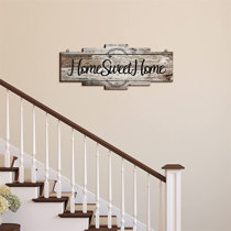 Home Sweet Home 8 x 2 inch Wood Aged Look Table Top Sign Plaque