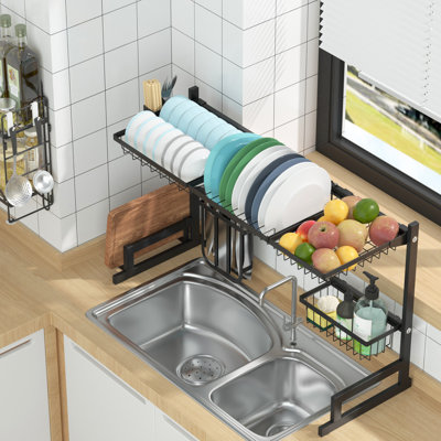 UNHO Stainless Steel Adjustable Dish Rack | Wayfair