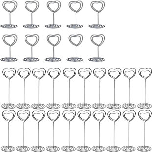 24pcs Wedding Table Metal Bicycle Number Name Memo Place Card Stand Holders 