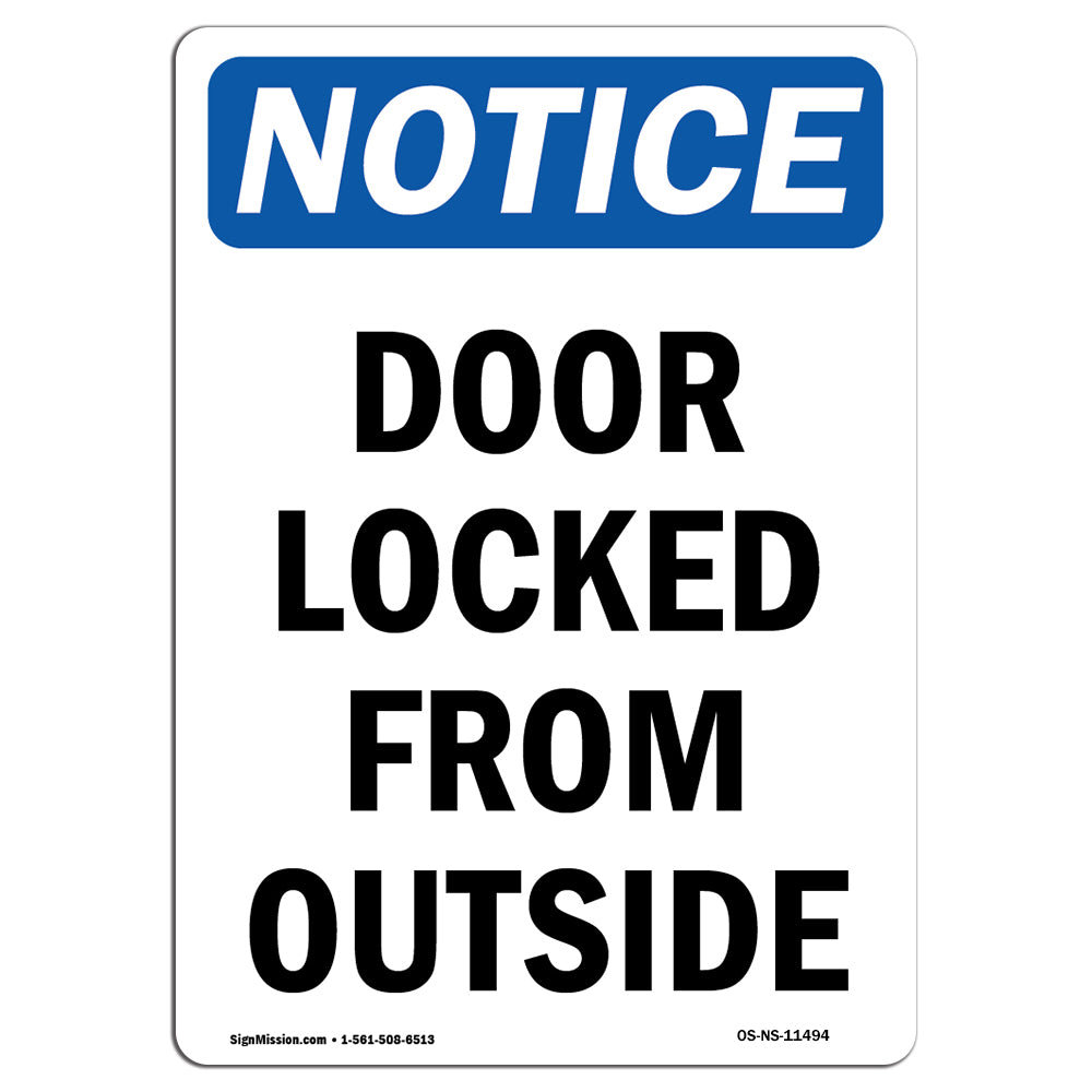 SignMission Door Locked from Outside Sign | Wayfair