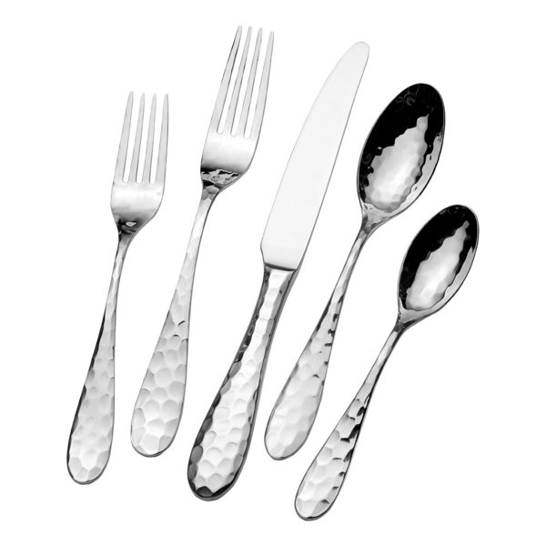 Nautical 20-piece Stainless Steel Flatwae Set, Sevice Fo 4