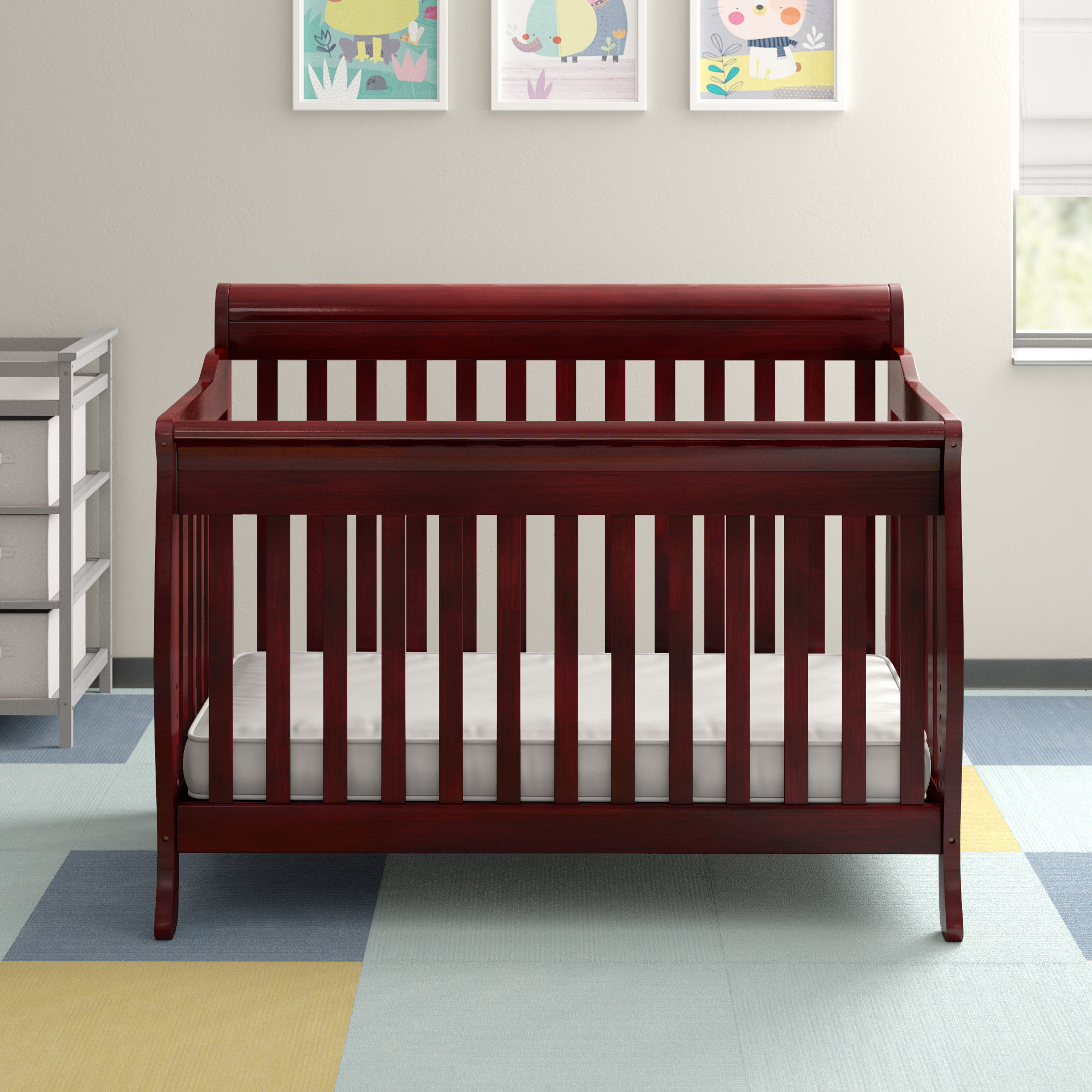 Harriet Bee Briney 4in1 Convertible Crib with Toddler Guardrail