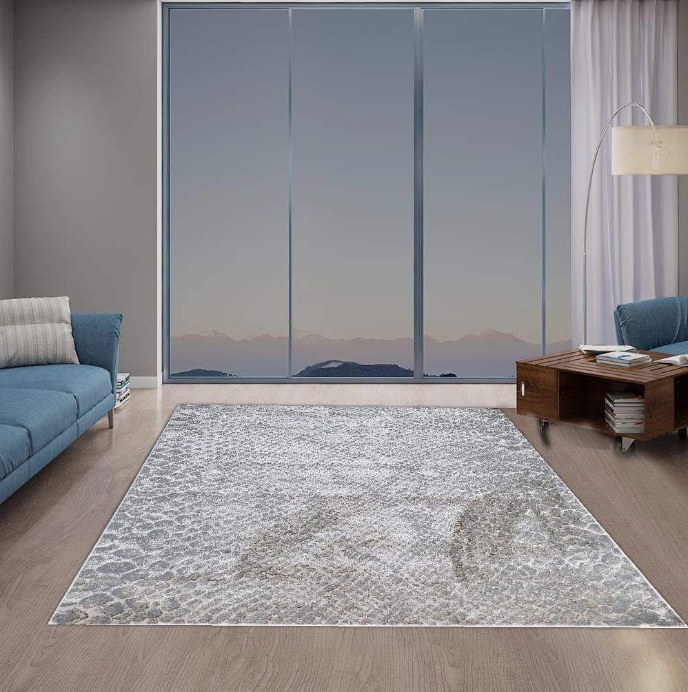 Mercer41 Dawsonville Abstract Gray Area Rug Wayfair