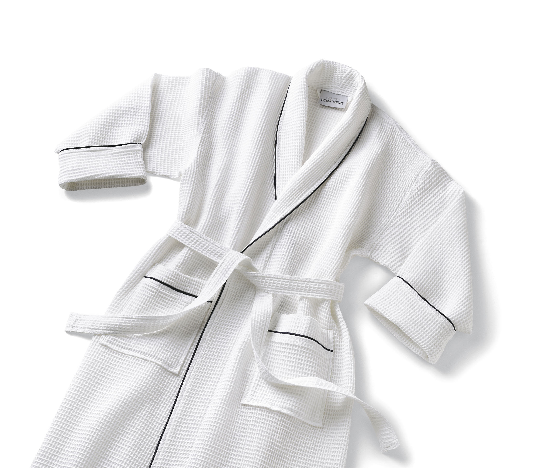 Destination Home by Hilton Waffle Unisex Ankle Bathrobe with Pockets