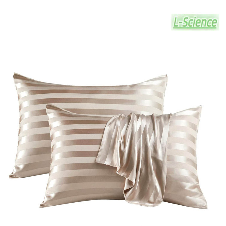 L-Science Satin Pillowcase For Hair And Skin, Silk Satin Pillowcase Pack,  Standard Size Pillow Cases Set Of 2, Silky Pillow Cover With Envelope  Closure Wayfair | Satin Pillowcase For Hair And Skin,