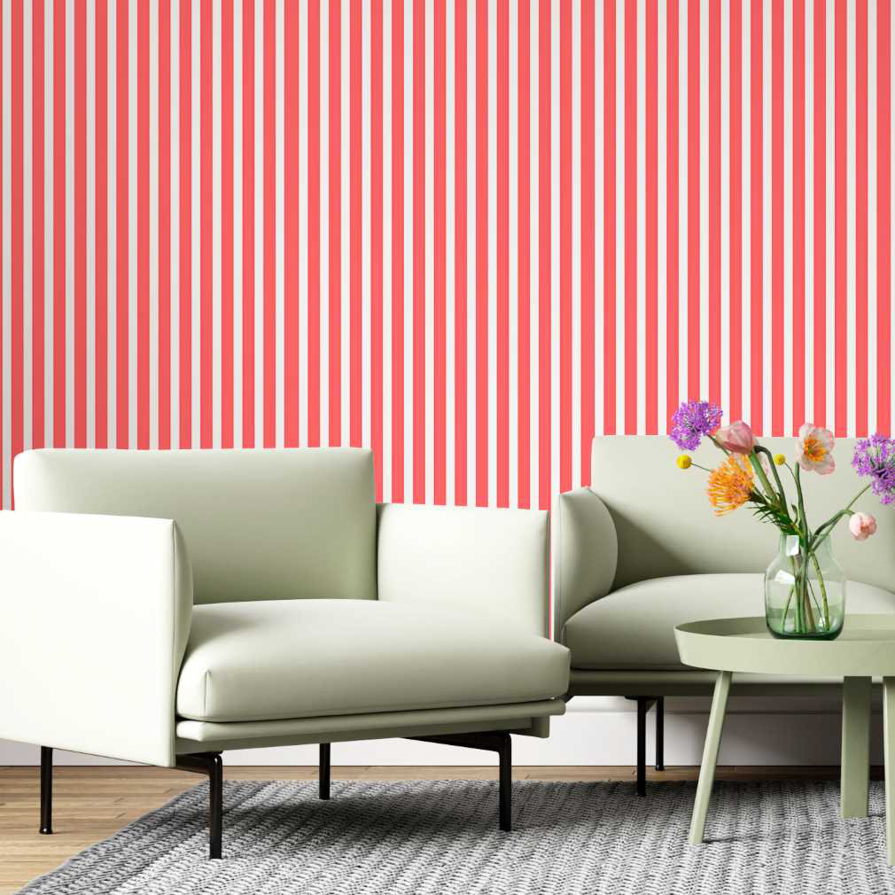 Ebern Designs Timaka Peel & Stick Striped Wallpaper Wayfair