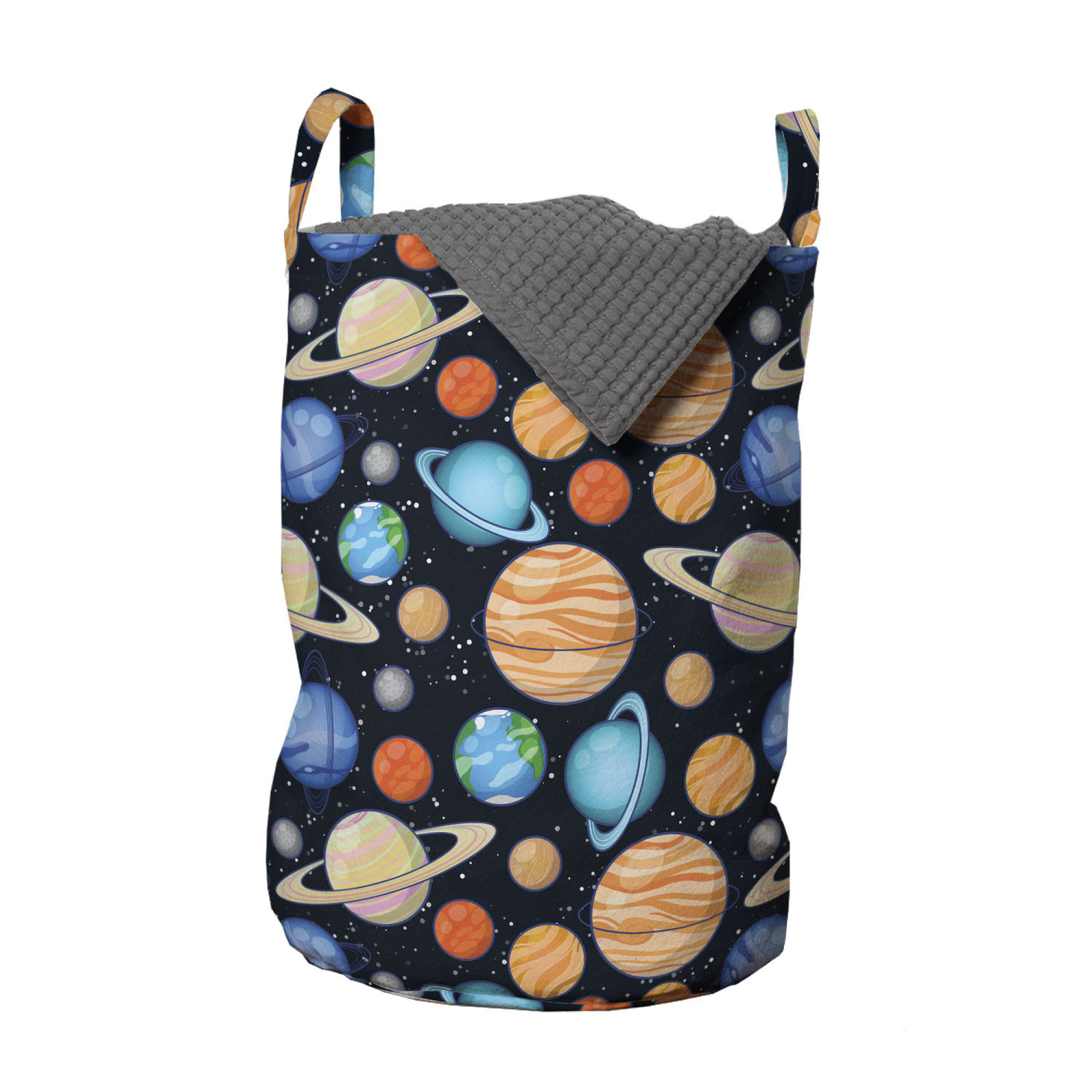 East Urban Home Galaxy Laundry Bag, Galaxy Space Art Solar System