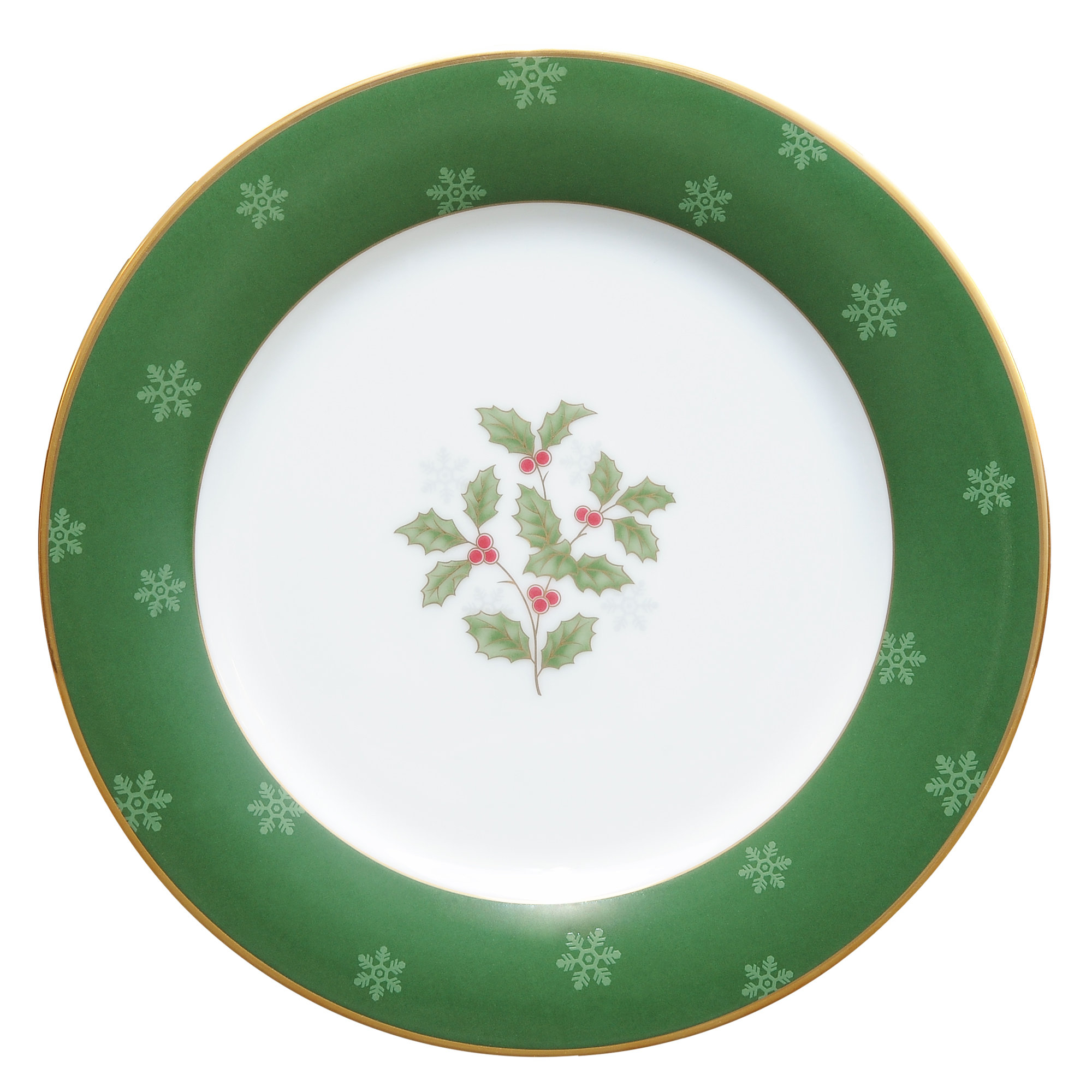 Noritake Holly and Berry Gold Accent Plates, 9" & Reviews Wayfair