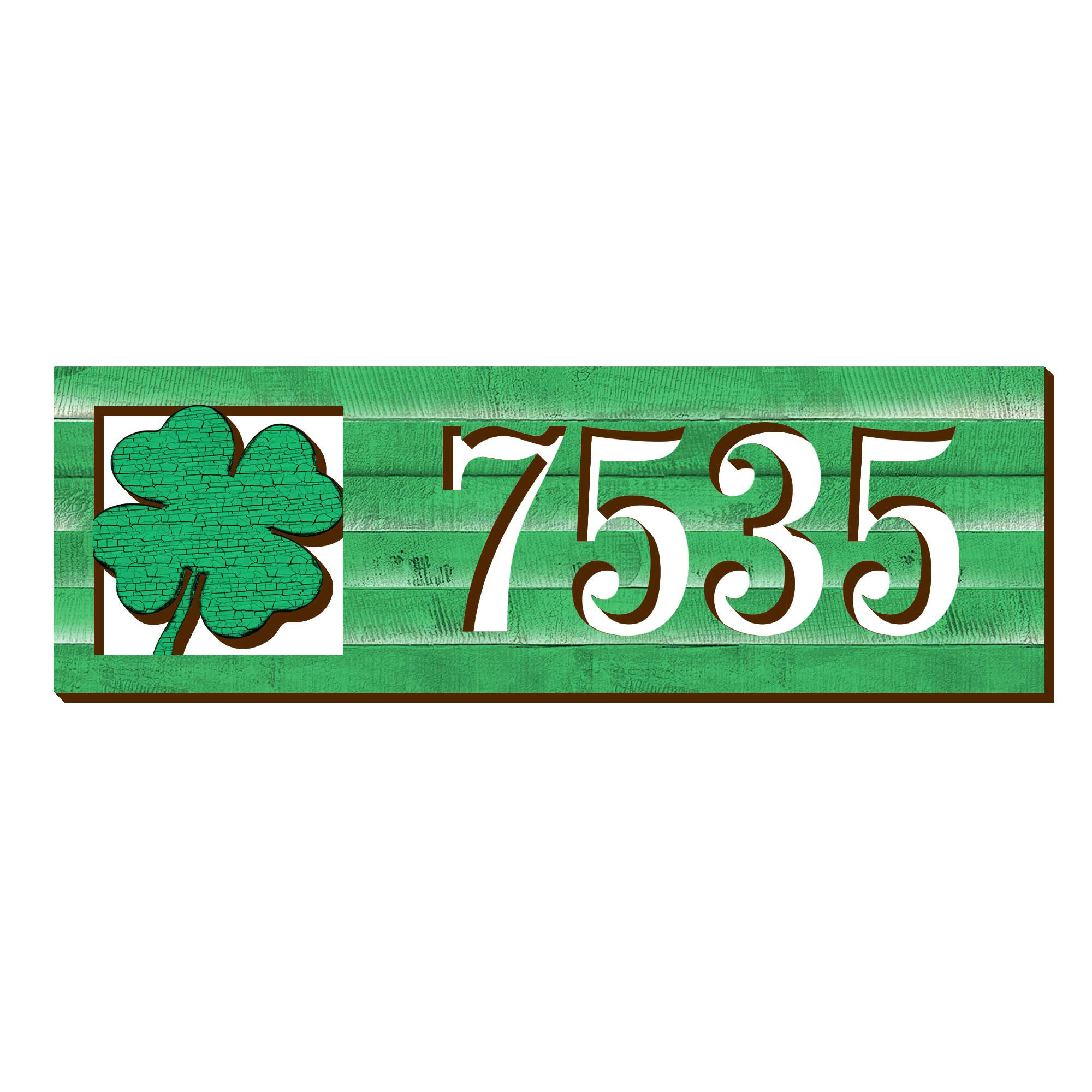 aMonogramArtUnlimited Clover 1Line Address Sign Wayfair