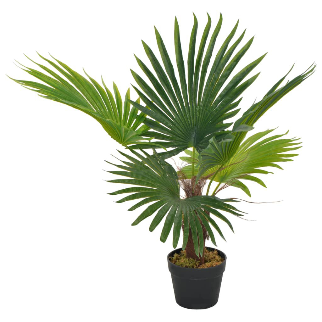 The Seasonal Aisle 70Cm Faux Palm Tree in Wood Pot & Reviews Wayfair