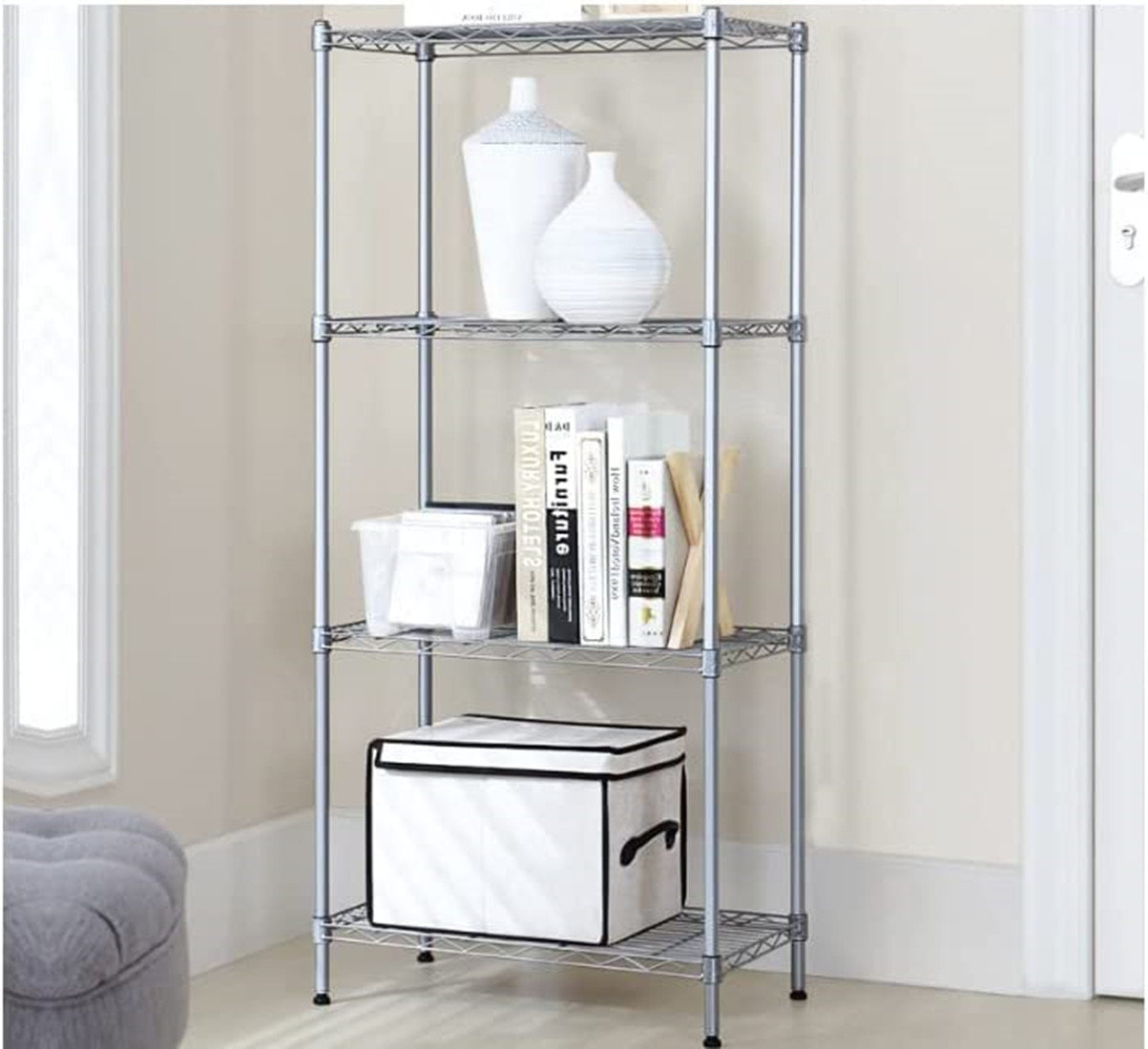 Rebrilliant Shelf Metal Large Storage Shelves Heavy Duty Height