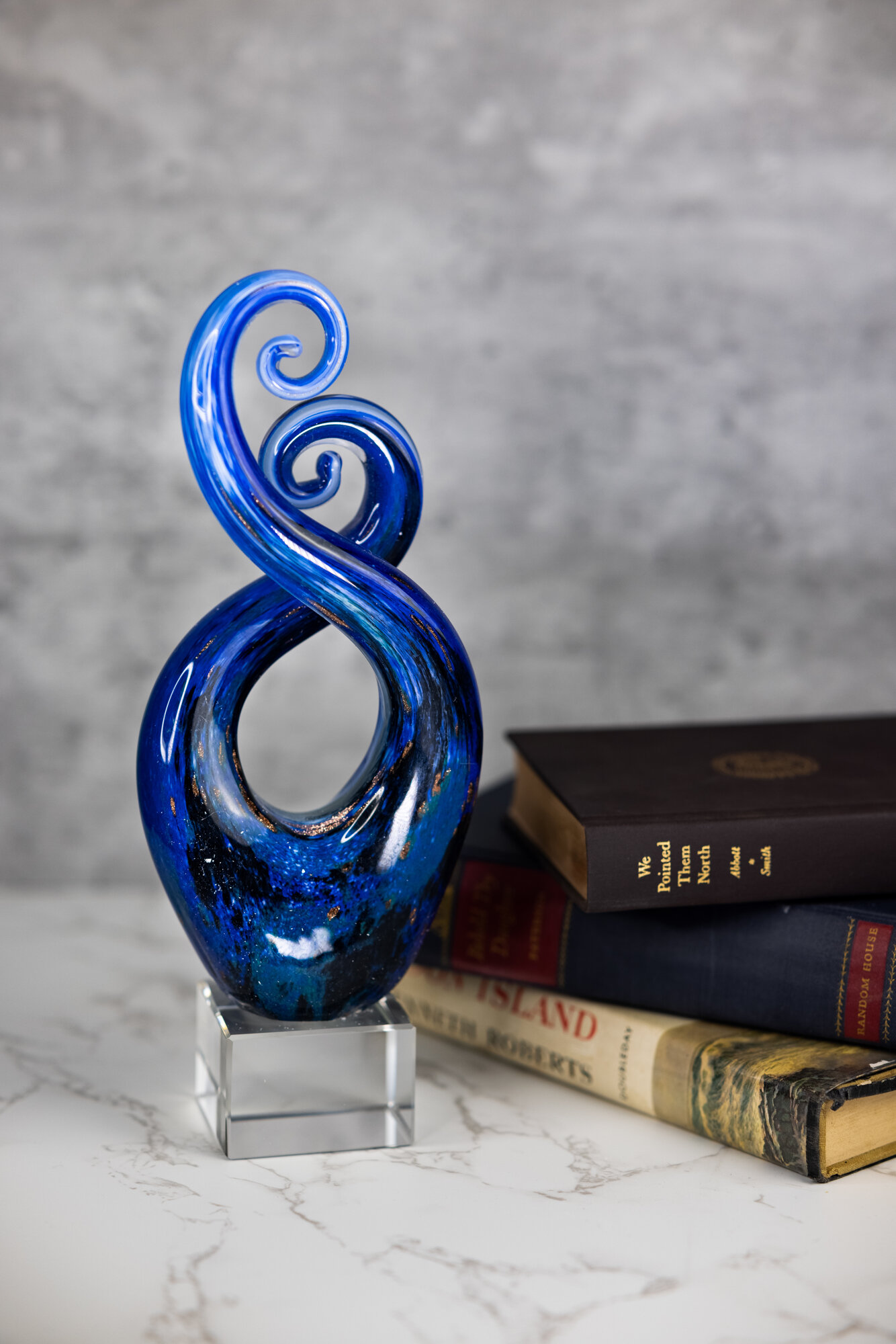 Virna Murano Swirl Centerpiece Sculpture