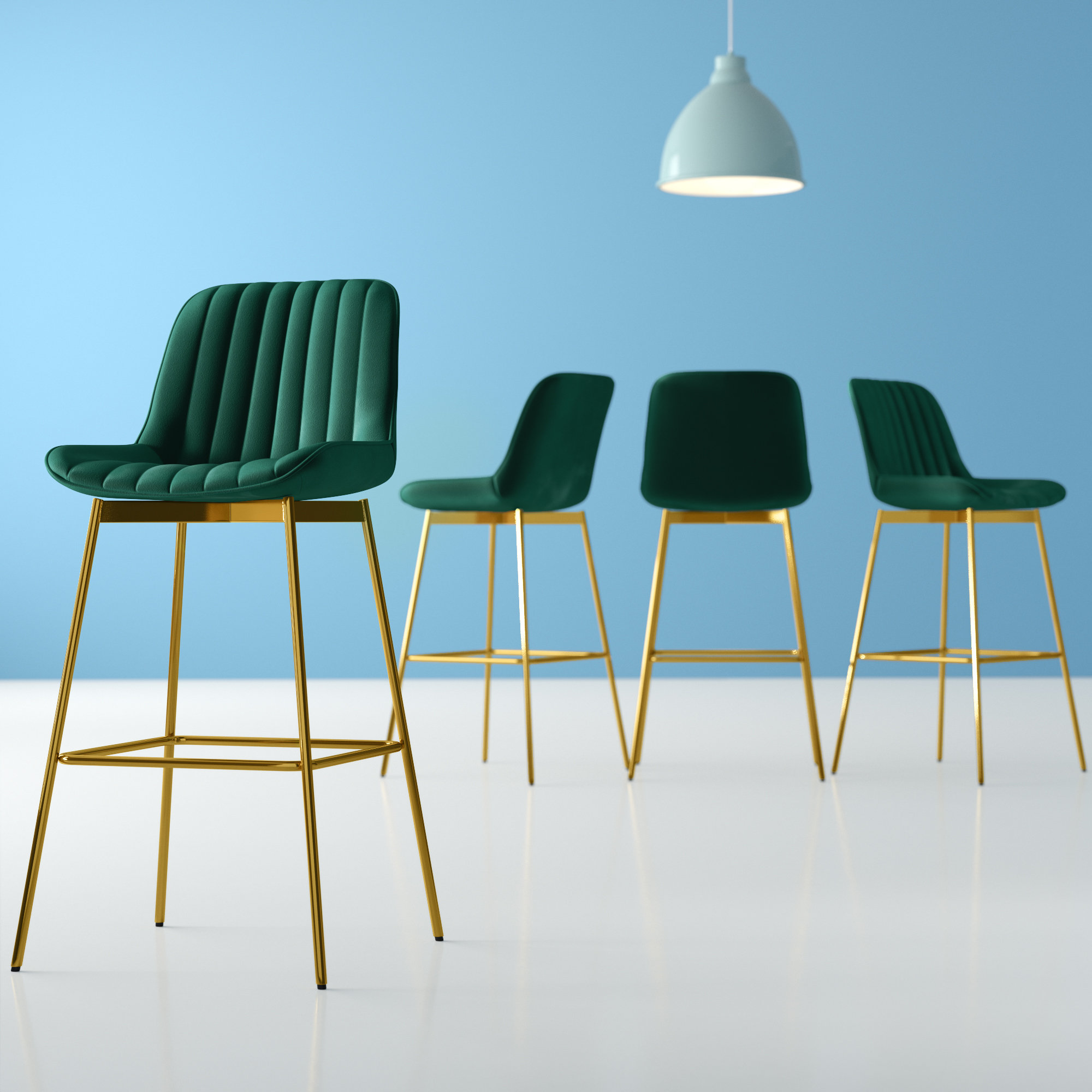 Hashtag Home Abingdon Swivel 28.95" Bar Stool & Reviews Wayfair