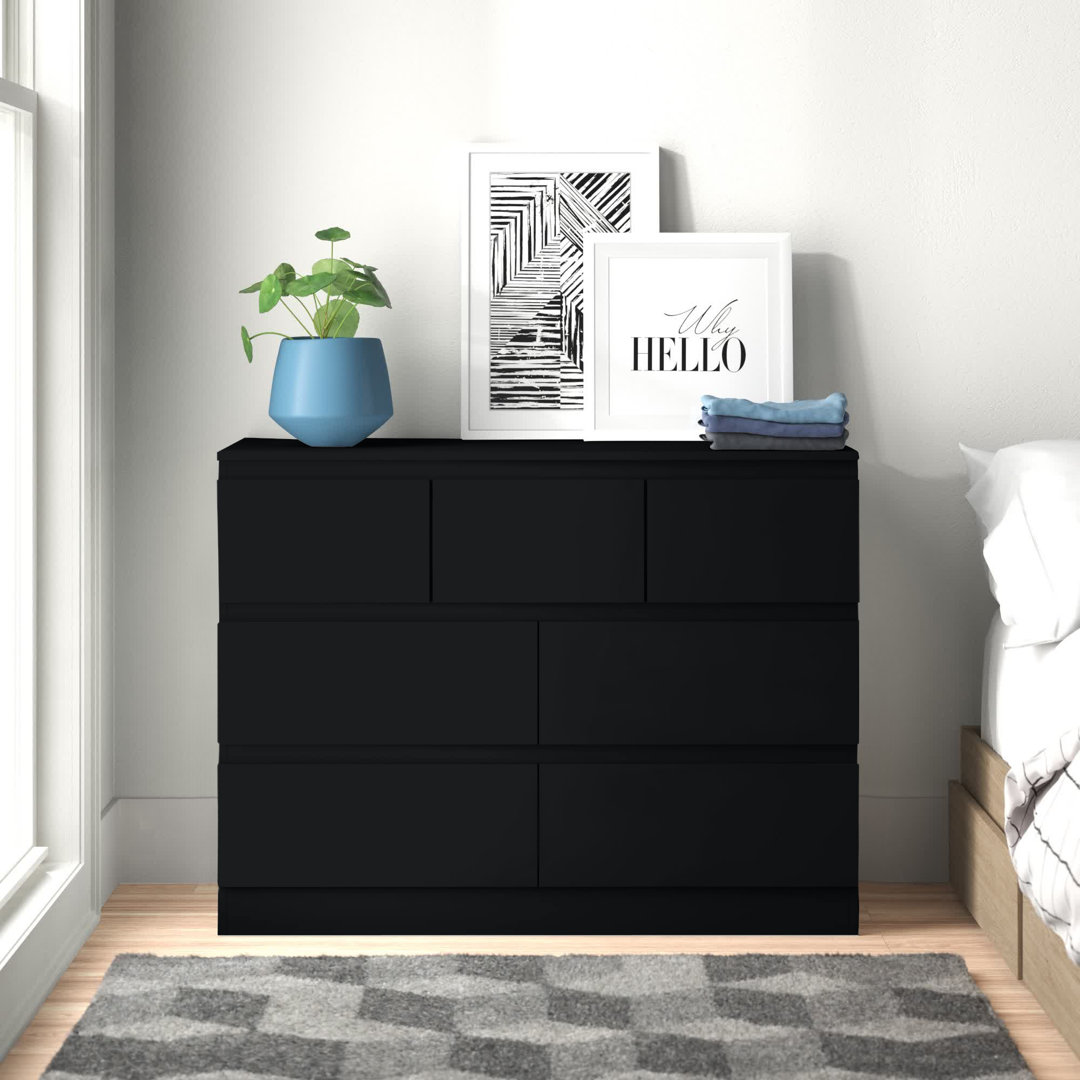 Zipcode Design Kommode Francine Farbe: schwarz matt