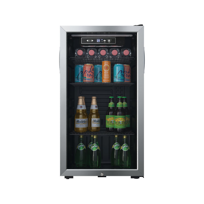 Edgestar 80 Cans (12 oz.) Freestanding Beverage Refrigerator with Wine ...