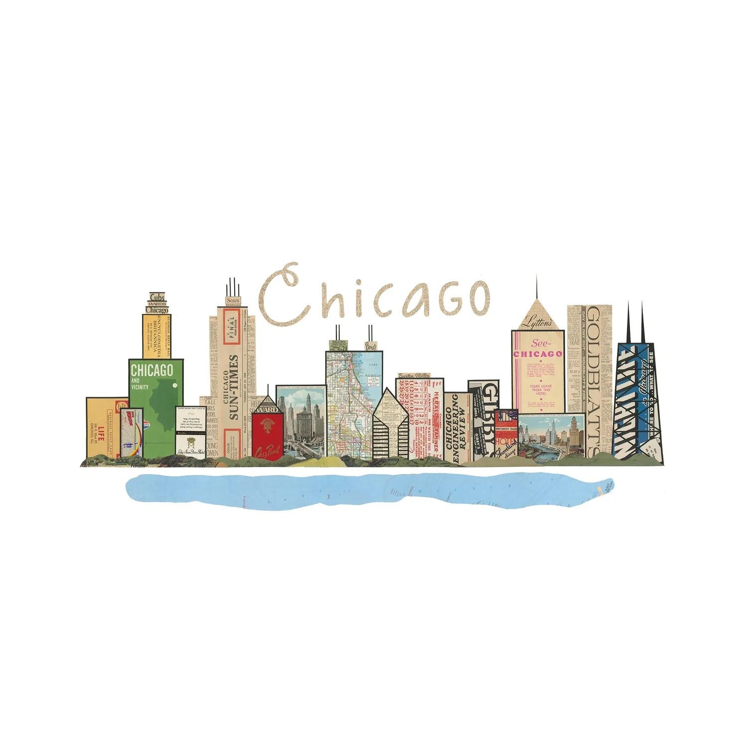 East Urban Home Chicago Skyline by Paper Cutz - Wrapped Canvas Graphic Art  | Wayfair