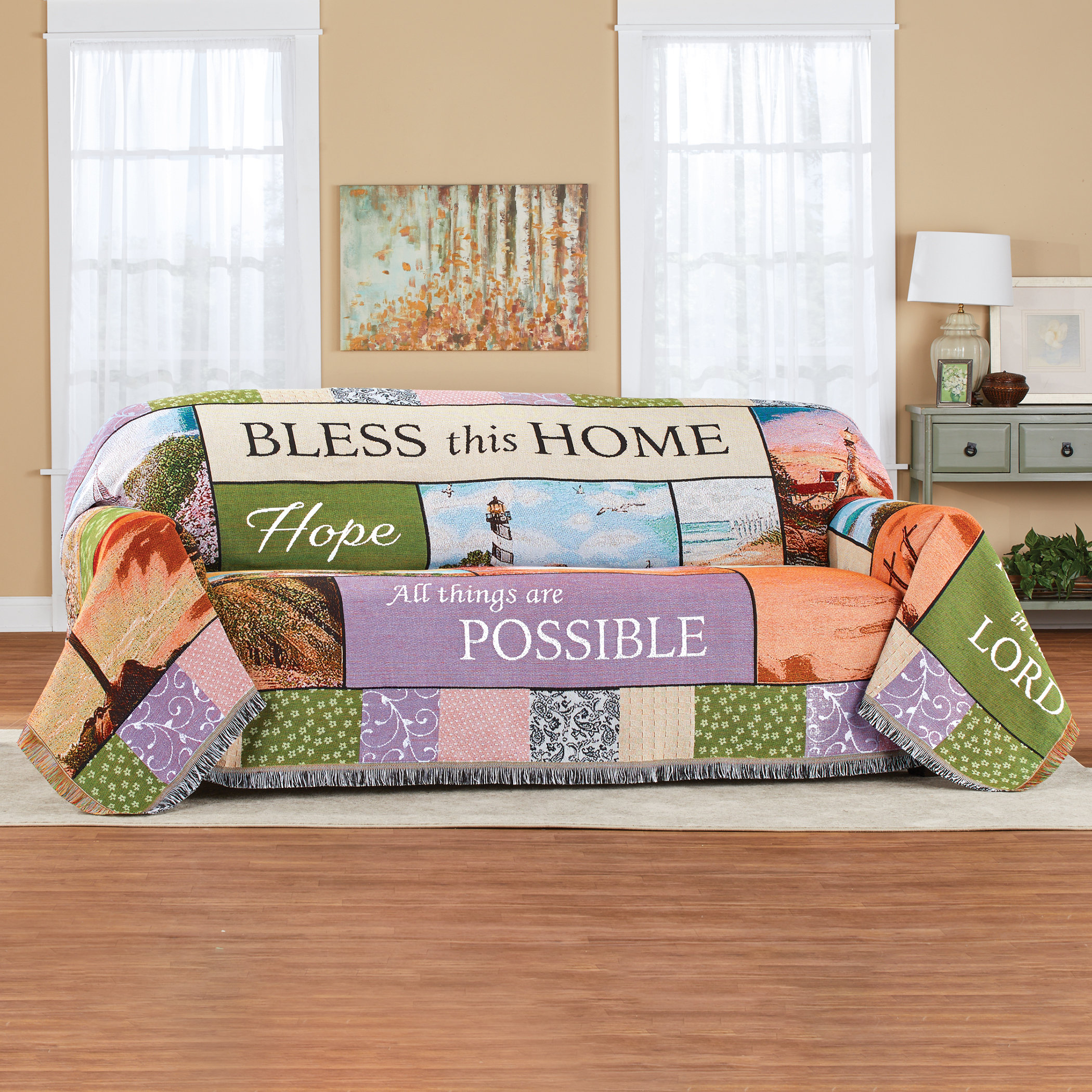 Trinx Faith Tapestry Box Cushion Sofa Slipcover Wayfair