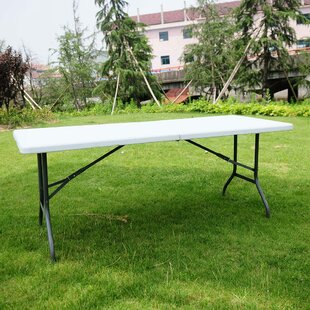 Ratten Look Camping Table and 2 Benches with Handles Garden Waterproof Steel Frame 6ft Folding Table and 2 Benches Folding Table and Benches Set for Outdoor Picnic HDPE Plastic Panel 