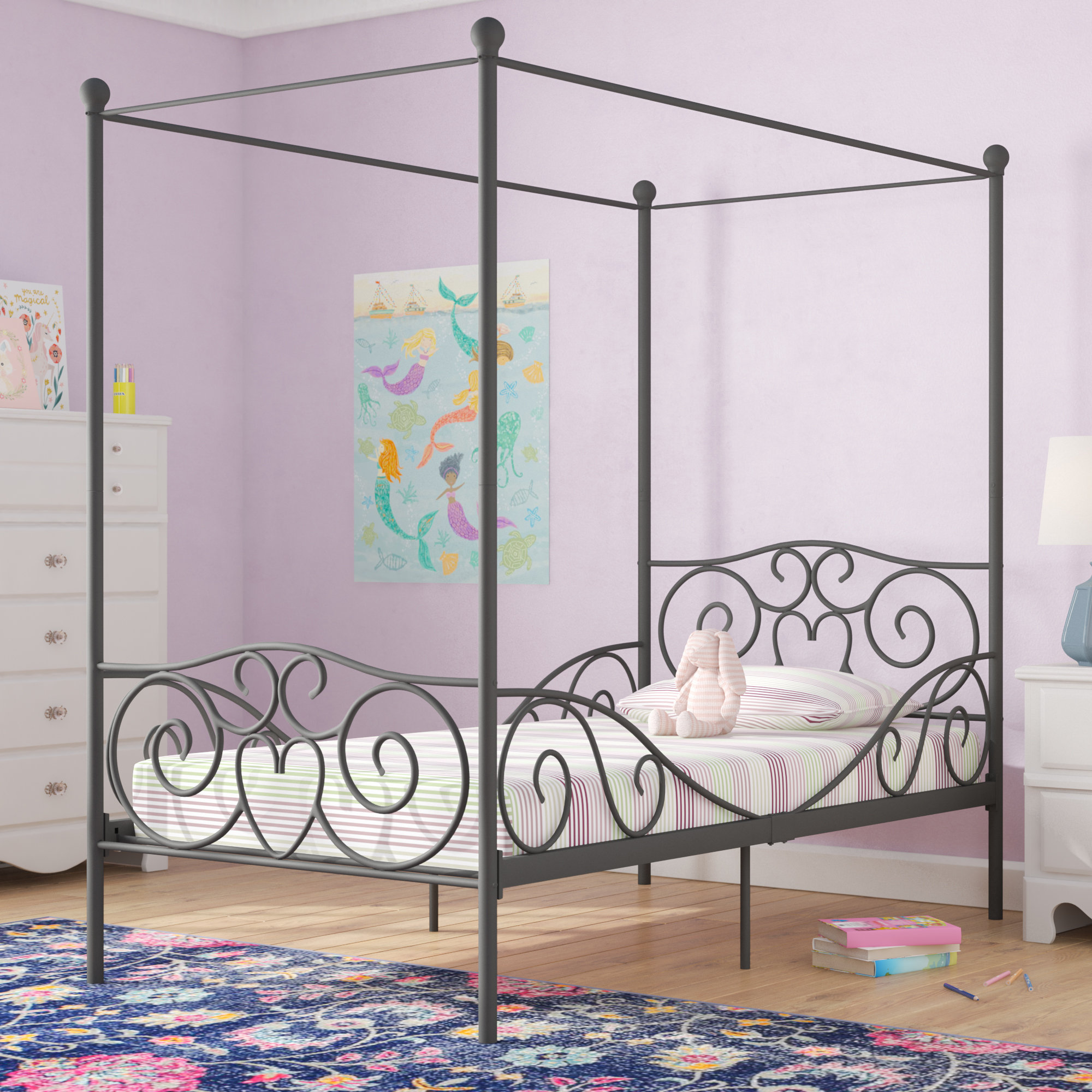 Zoomie Kids Biggerstaff Canopy Bed & Reviews Wayfair