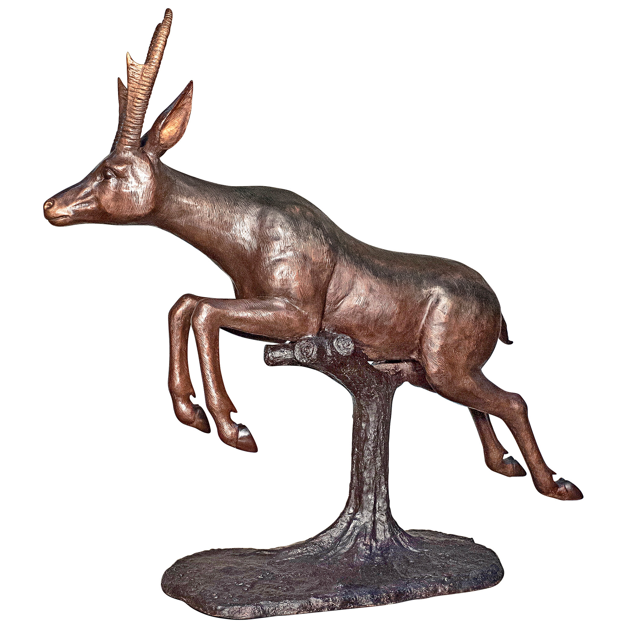 Design Toscano Leaping Pronghorn Antelope Cast Bronze Garden Statue |  Wayfair