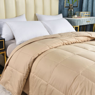 beige down comforters