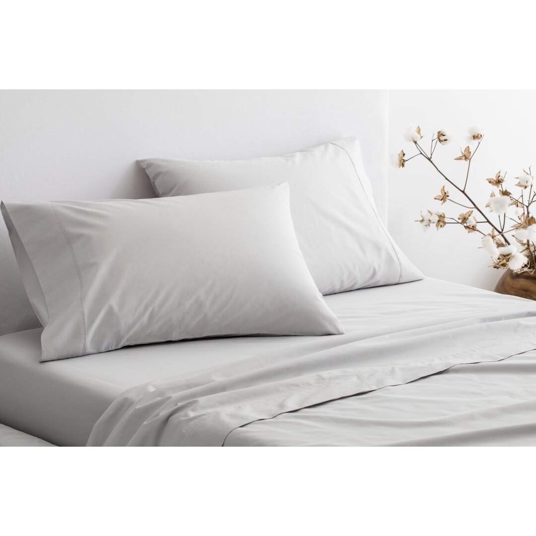 Sheridan 300 Thread Count Organic Cotton Standard Pillowcase Pair|grey