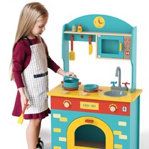 Details about   Kids Pretend Play Kitchen Set for Toddlers Boys Girls Wooden Chef Cooking Food 