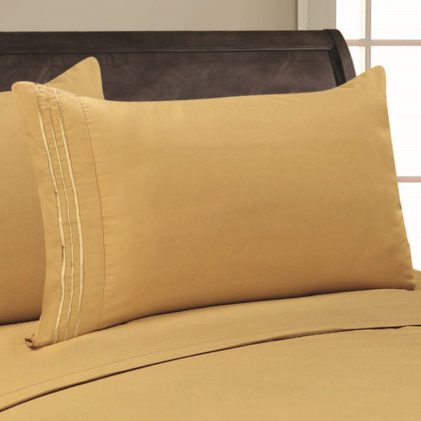 mustard pillow cases