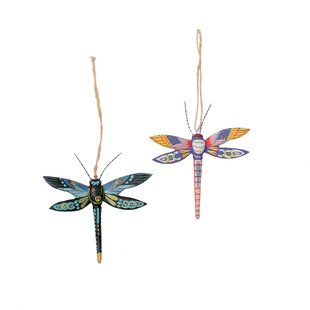 Danity Dragonfly Glass Blown Ornaments for Christ Old World Christmas Ornaments 