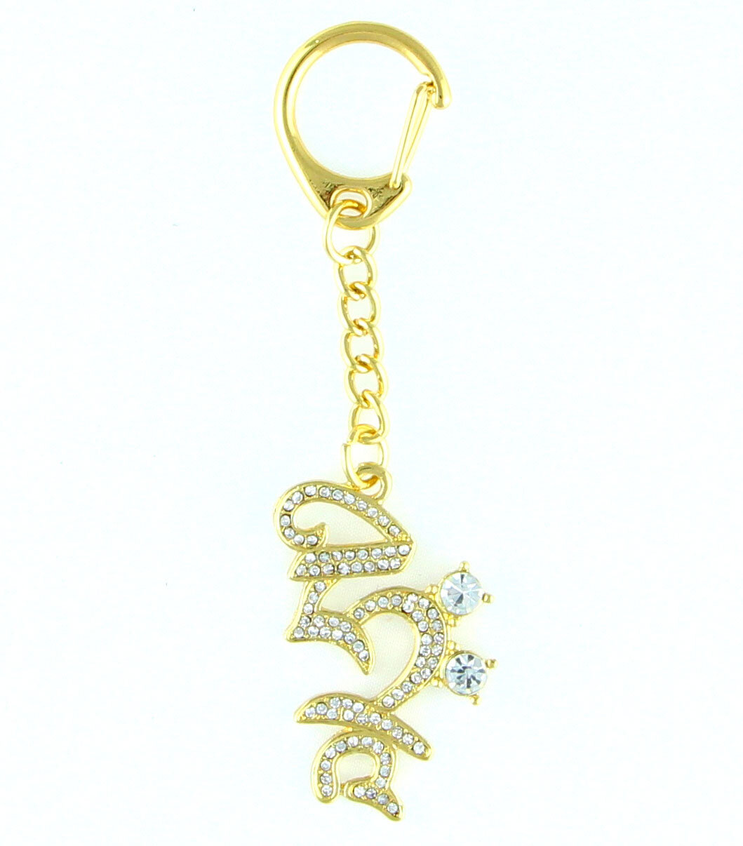 Feng Shui Import Bejeweled Hrih Seed Syllable Amulet Key Chain | Wayfair