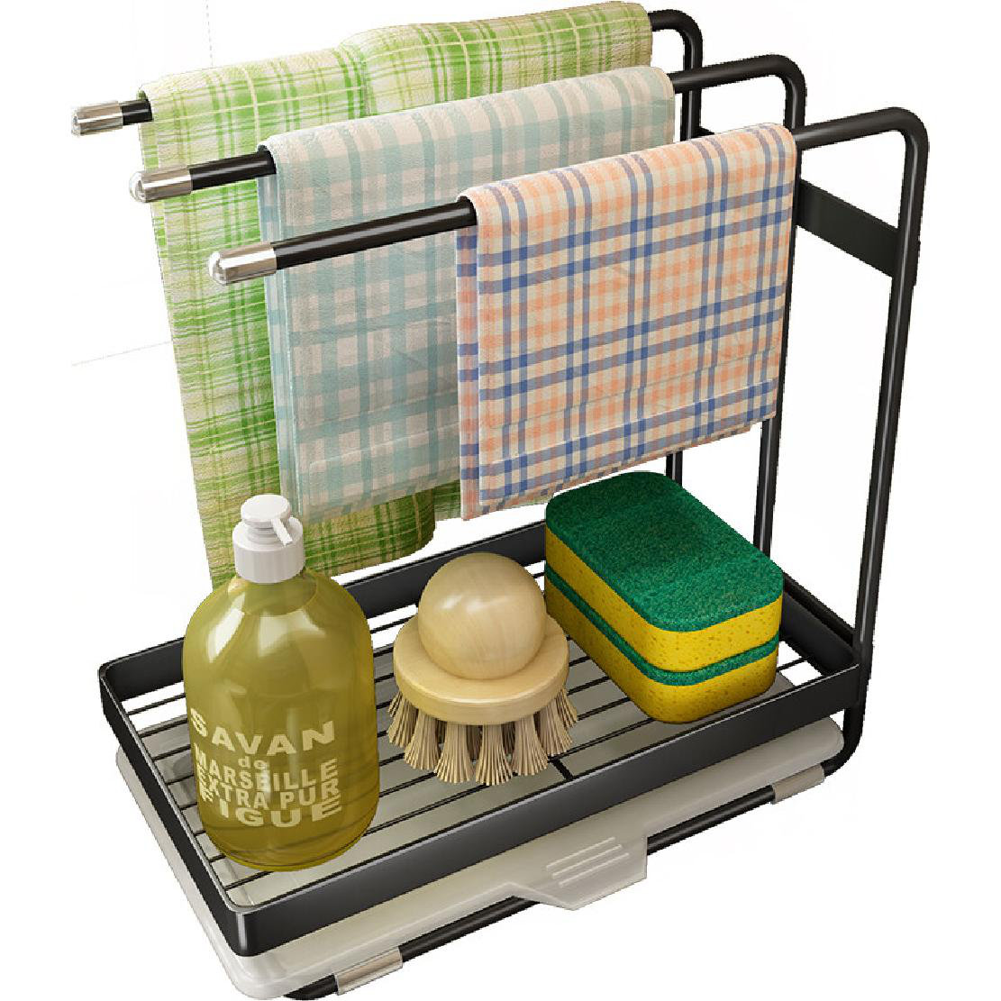 Umber Rea Stainless Steel Sink Caddy Wayfair