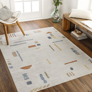 Indoor Outdoor Eco Modern Rug Cream Floor Carpet Mat Cover Pile Non-Skid 594 
