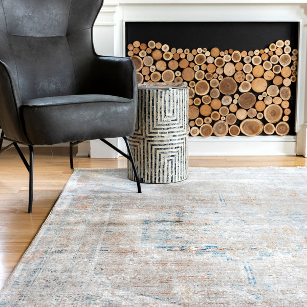 Bungalow Rose Ronaldo Performance Beige Rug | Wayfair