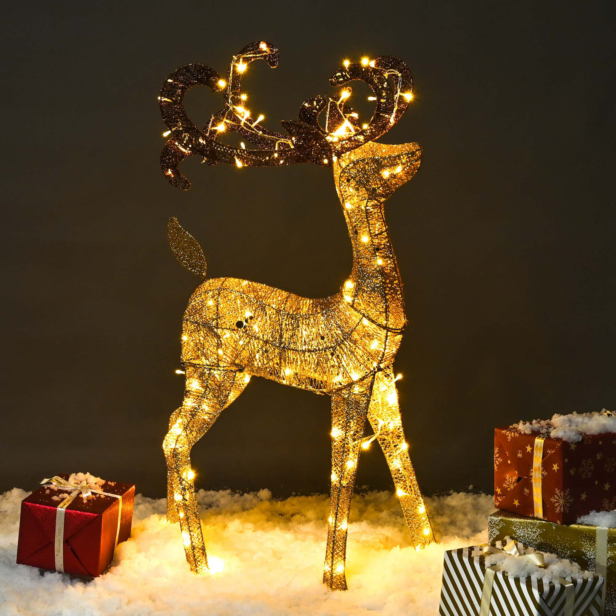 The Holiday Aisle® Christmas Reindeer Lighted Display Wayfair