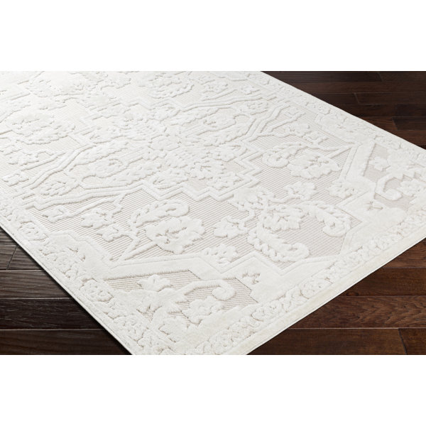 Bungalow Rose Ivory Indoor/Outdoor Rug | Wayfair