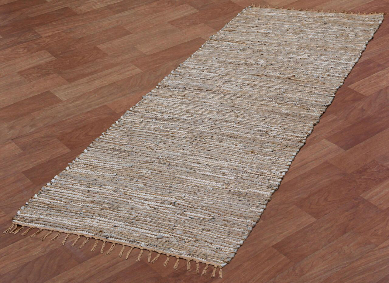 Union Rustic Aiert Hand Braided White/Natural Area Rug & Reviews Wayfair
