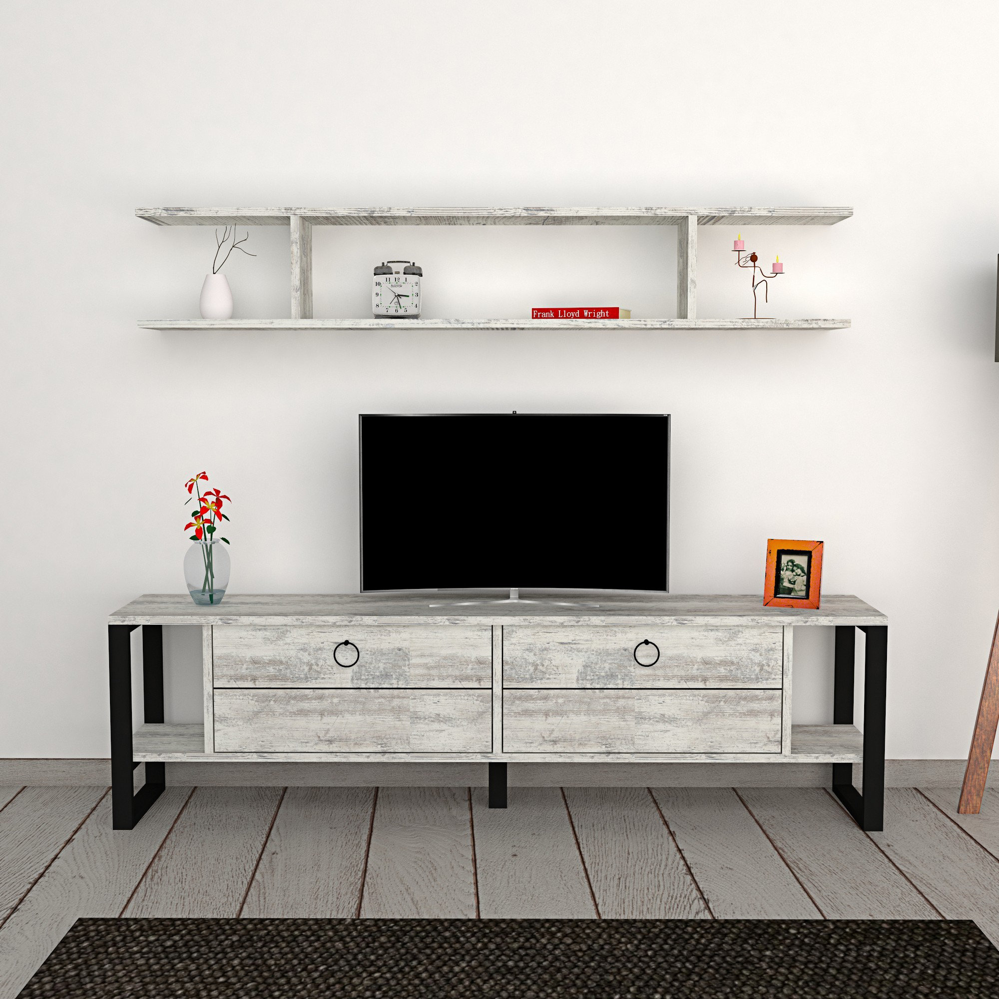 East Urban Home Media Center Wayfair