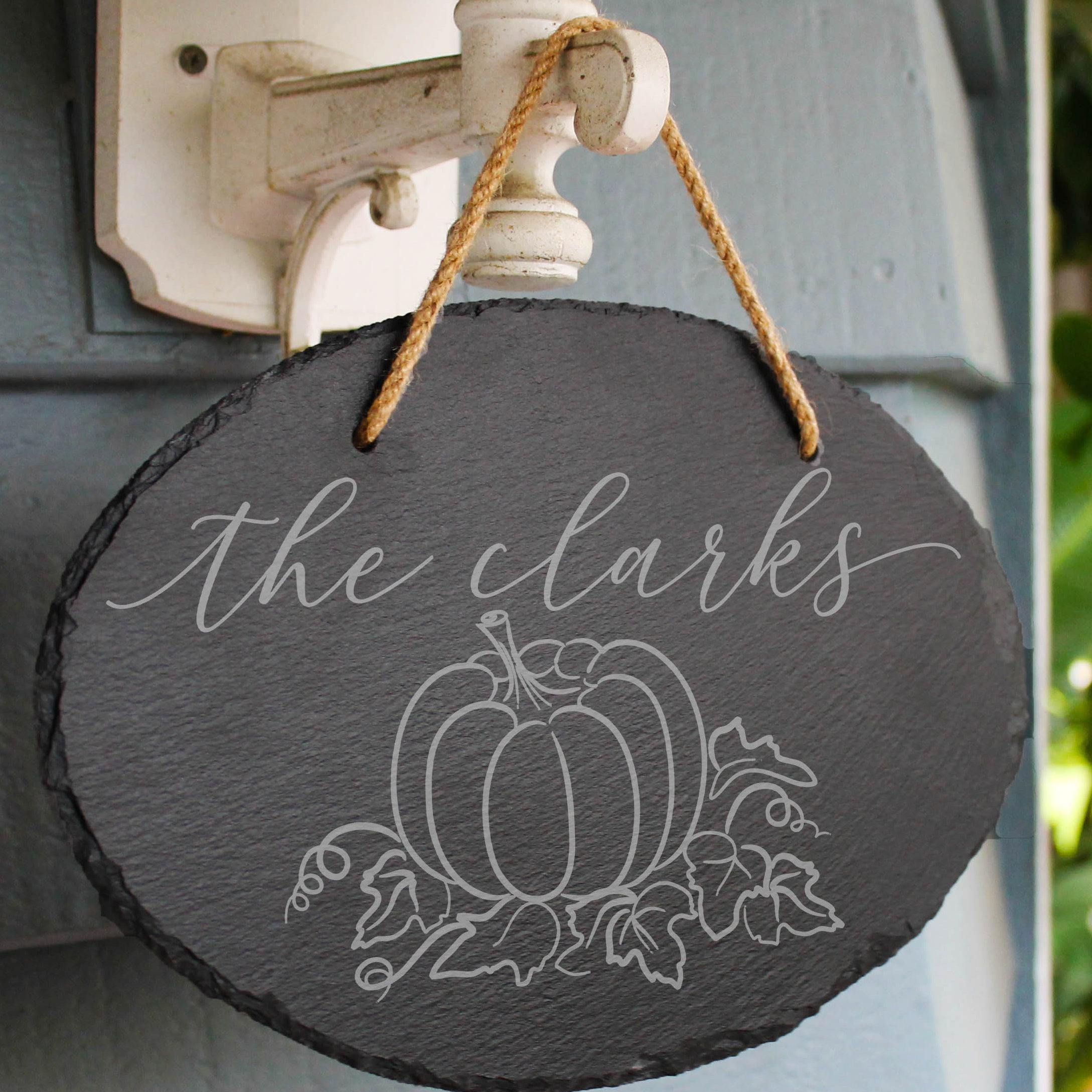 Gracie Oaks Engraved Slate Address Sign Wayfair