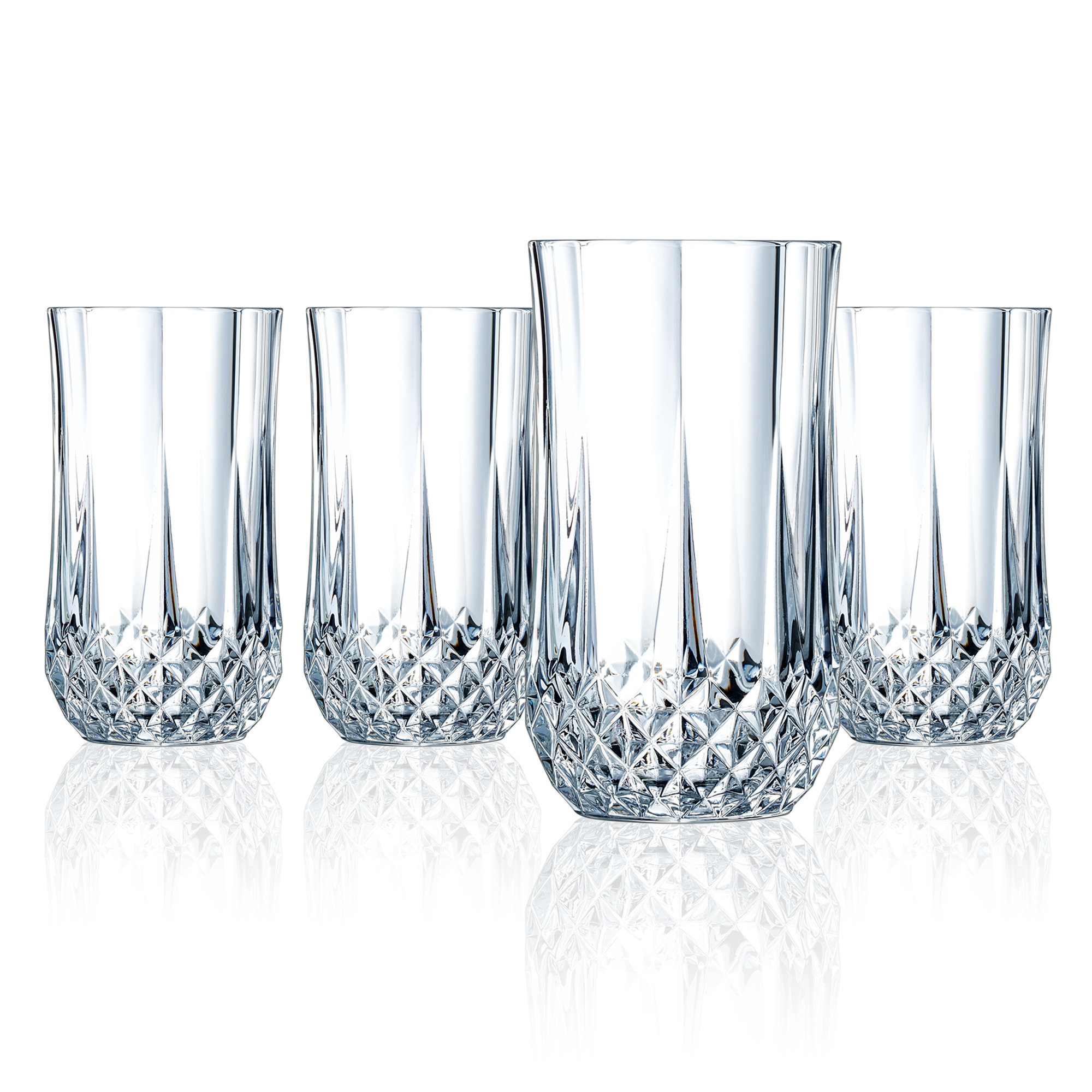 EclatbyCristalD'Arques Longchamp 12 oz. Crystal Highball Glass