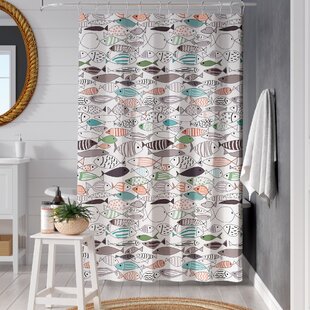 Details about   Abstract Shower Curtain Curved Ocean Waves Sun Print for Bathroom 