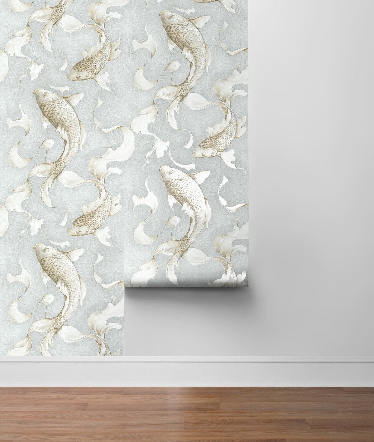 Peel and Stick Koi Fish Self Adhesive Removable Wallpaper 20.5" W x 18' L Roll 
