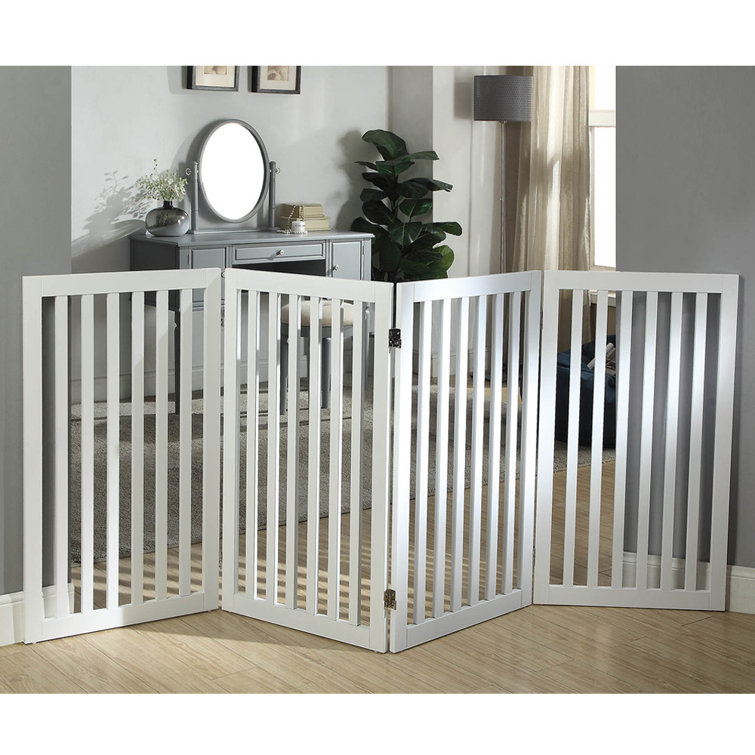 Huxley Wooden Free Standing Pet Gate - 1