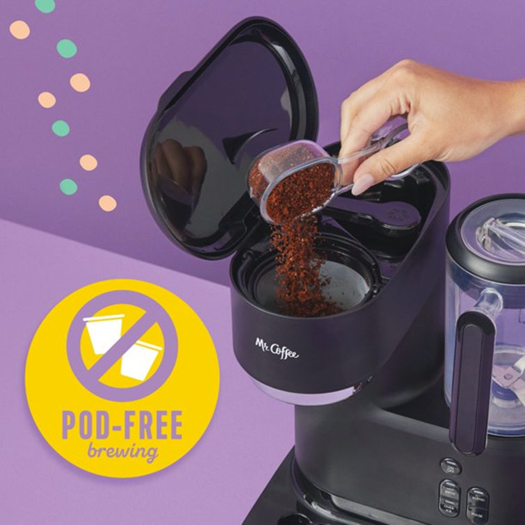KUYZ Single Serve And Iced Coffee Maker With Blender In Black